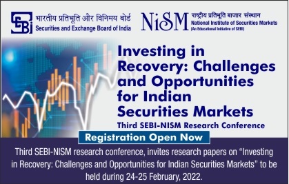 Registration Open Now – Third SEBI-NISM Research Conference